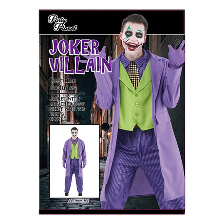 Joker Costume Jacket/Shirt/Vest Combo, Pants PP98906