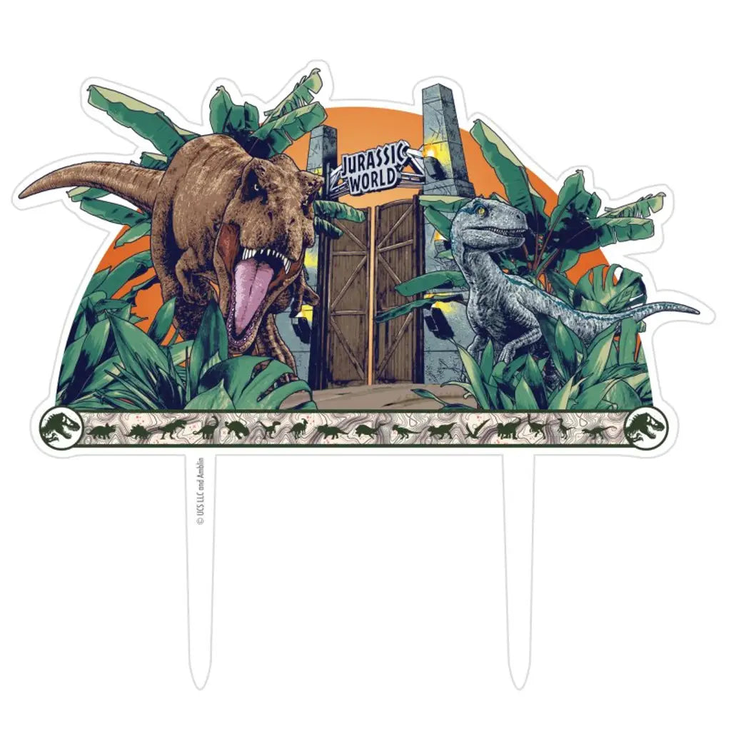 Jurassic Into The Wild Acrylic Cake Topper 88846763