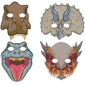 Jurassic Into The Wild Paper Masks 8Pk 362826.88