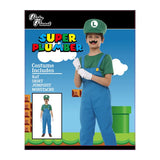 Kids Plumber Green Costume Including Hat, Shirt, Jumpsuit, Moustache PP79281