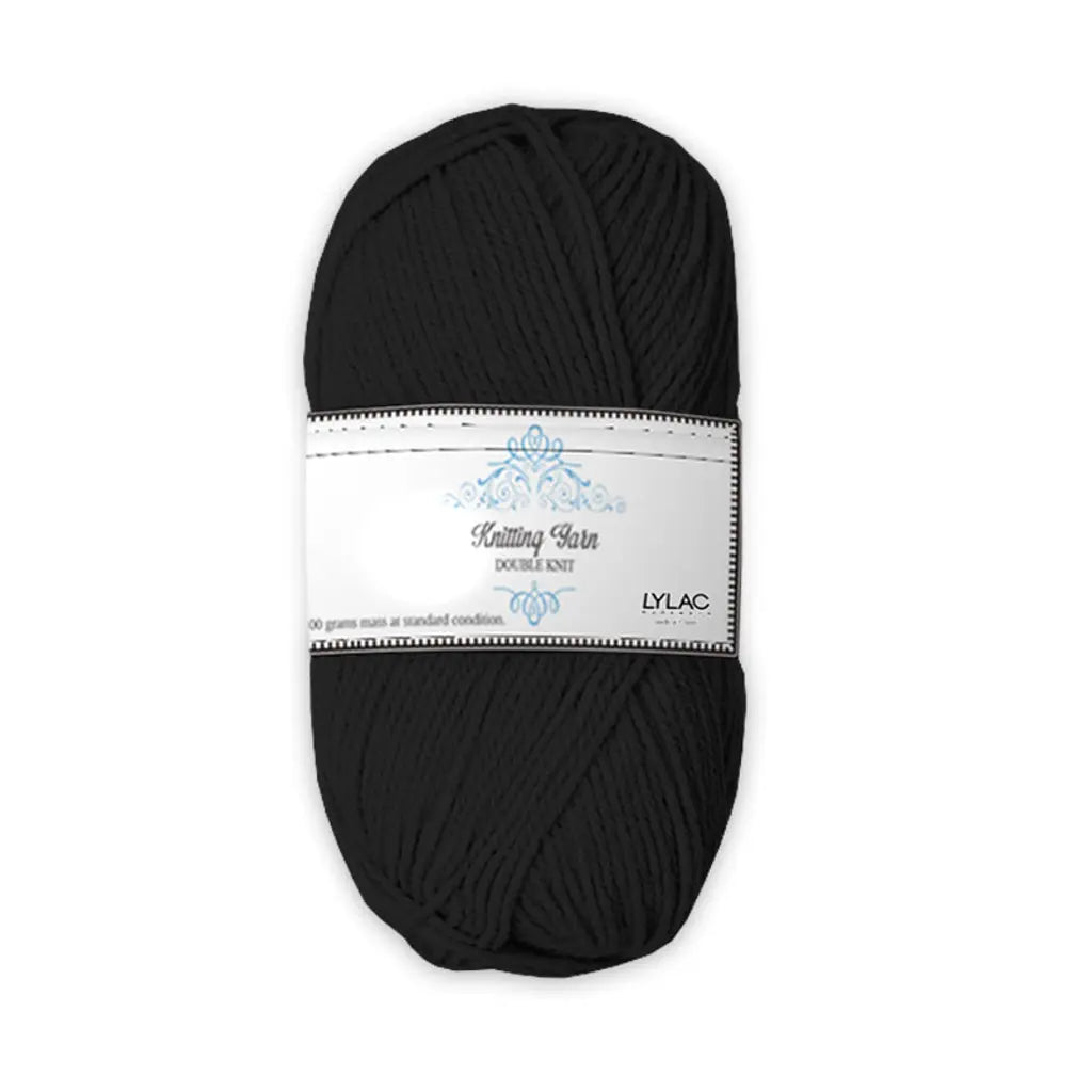 Knitting Yarn Black 100g K020114
