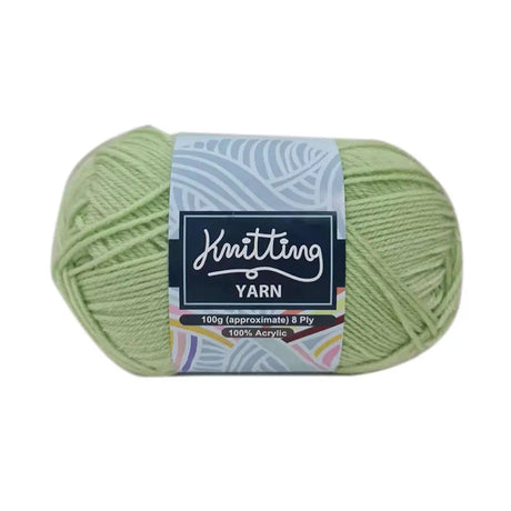 Knitting Yarn Light Green 100g K160858