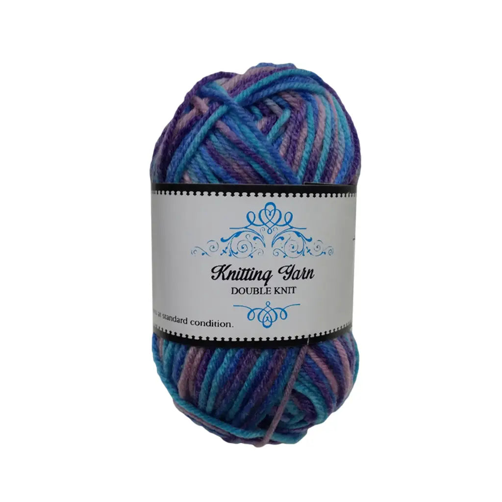 Knitting Yarn Multi Color Blue/Purple 100g K043205