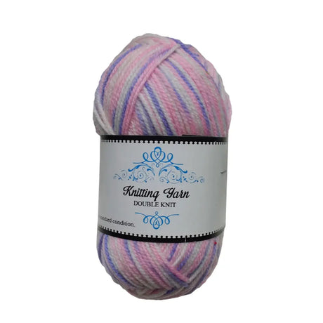 Knitting Yarn Multi Color Pink/Purple/Wh 100g K043229
