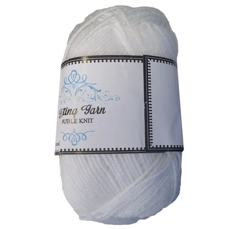 Knitting Yarn White 100g K020091