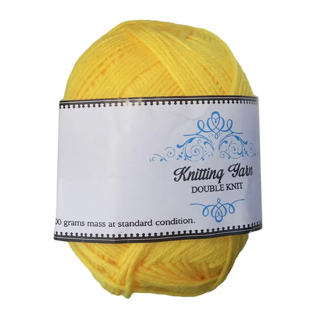 Knitting Yarn Yellow 100g K023658