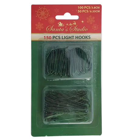 Xmas Hooks 150Pcs (100Pcs 3.8cm+50Pcs 6.35cm) XM088961