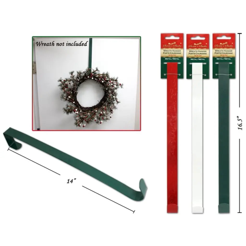 Xmas Wreath Hanger 35.56cm 3Cols XM10859