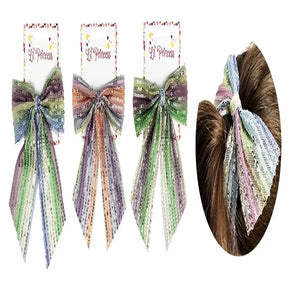 Loop Clip Ibis Bow Sequin LPA0126