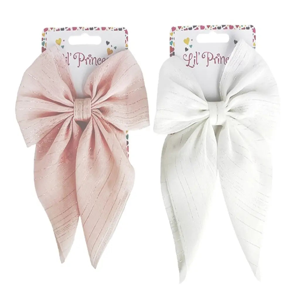 Loop Clip Ibis Bow With Lurex 11.5cm LPA0112