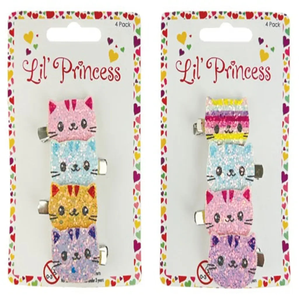 Loop Clip Ibis Glitter Cat 4Pk LPA0067