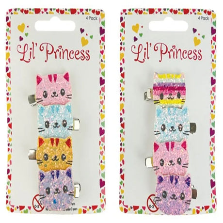 Loop Clip Ibis Glitter Cat 4Pk LPA0067