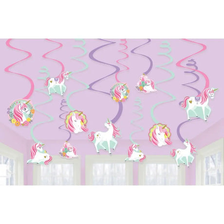 Magical Unicorn Swirl Value Pack 12Pk 671929