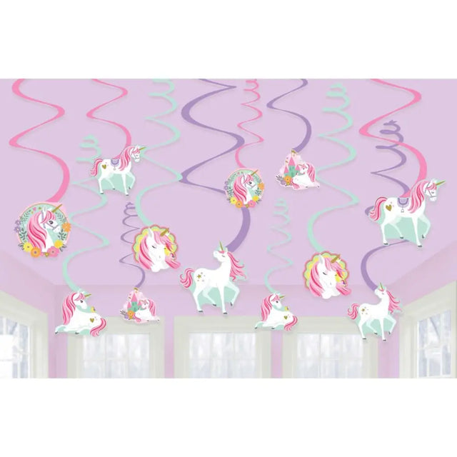 Magical Unicorn Swirl Value Pack 12Pk 671929