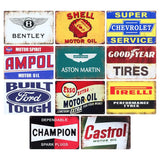 Man Cave Metal Car Brand Signs Assorted Designs 20x30cm 289752