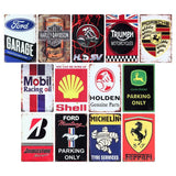 Man Cave Metal Car Brand Signs Assorted Designs 20x30cm 289752