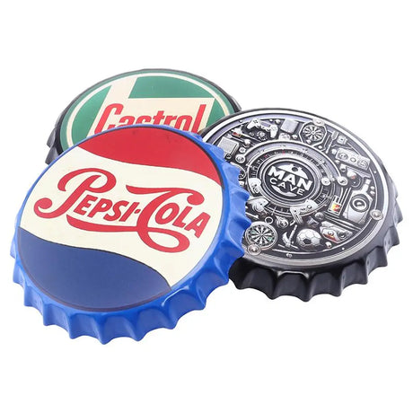 Man Cave Retro Bottle Top Metal Sign Assorted Designs 35cm 286812