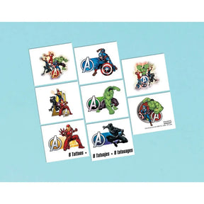 Marvel Avengers Powers Tattoo Favors 23cm 8Pk 88862374
