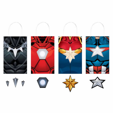 Marvel Avengers Powers Unite Create Your Own Paper Kraft Bag 8Pk 160572