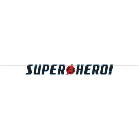 Marvel Avengers Powers Unite Jumbo Add-An-Age Letter Banner 2Pk 120570