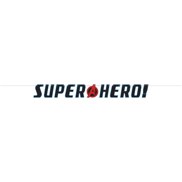 Marvel Avengers Powers Unite Jumbo Add-An-Age Letter Banner 2Pk 120570