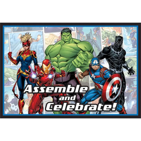 Marvel Avengers Powers Unite Postcard Invitations 8Pk 490170