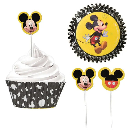 Mickey Mouse Forever Cupcake Cases & Picks Set 24Pk 142480