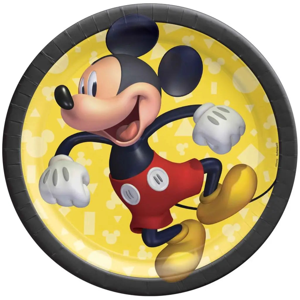 Mickey Mouse Forever Paper Plates 17cm 8Pk 88056434