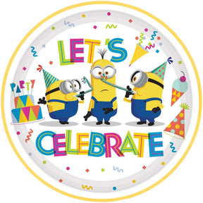 Minions Round Paper Plates 17cm 8Pk 541798-66