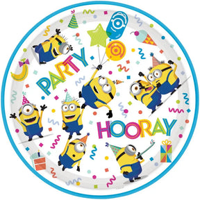 Minions Round Paper Plates 23cm 8Pk 551798-66
