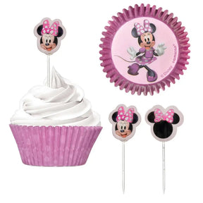Minnie Mouse Forever Cupcake Cases & Picks Set 24Pk 142492