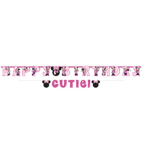 Minnie Mouse Forever Jumbo Add-An-Age Letter Banner & Mini B 2Pk 122492