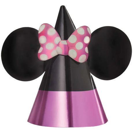 Minnie Mouse Forever Party Cone Hats 8Pk 252492