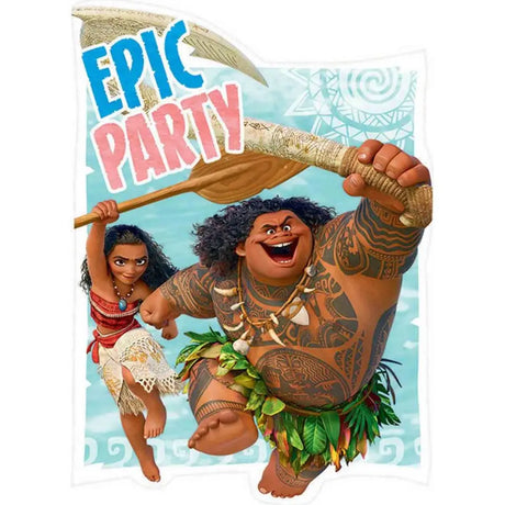 Moana Invitations 8Pk 491832