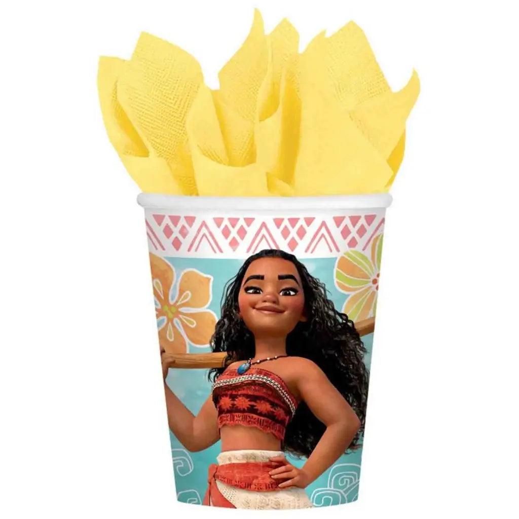 Moana Paper Cups 266ml 8Pk 88856557