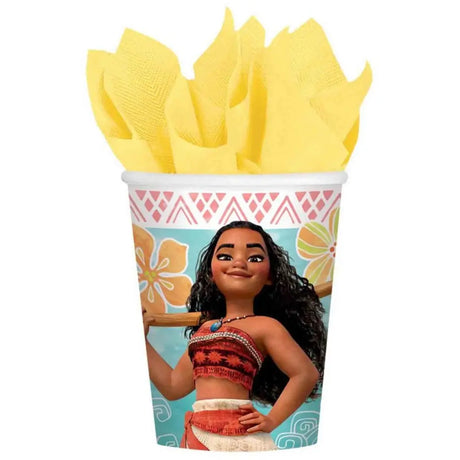 Moana Paper Cups 266ml 8Pk 88856557