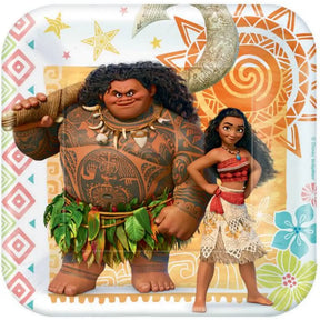 Moana Square Paper Plates 17cm 8Pk 88056564