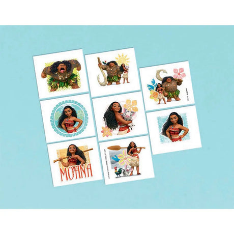 Moana Tattoo Favors 8Pk 88862404