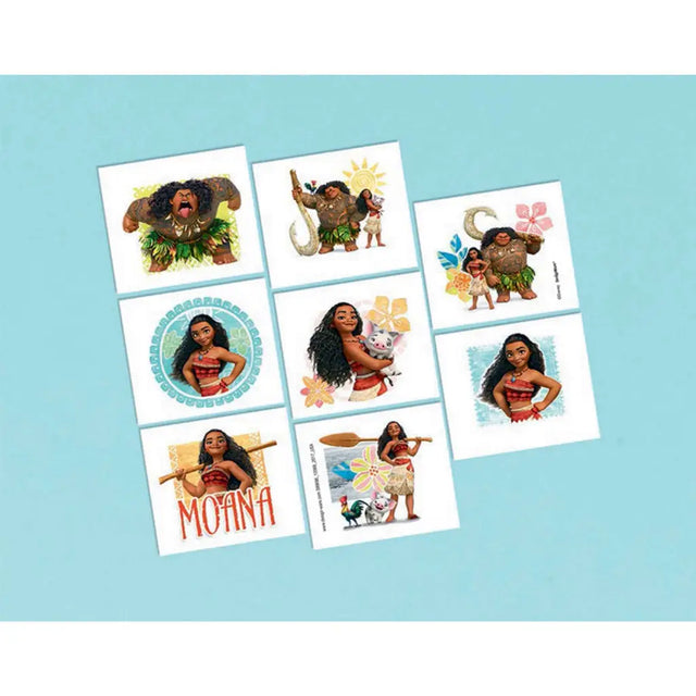 Moana Tattoo Favors 8Pk 88862404