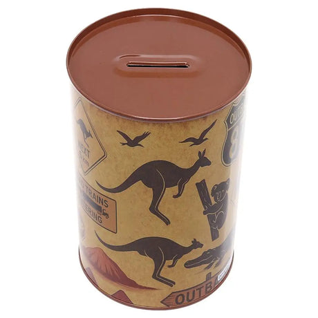 Money Tin Australia Money Themes 4 Assorted Designs 10x15cm 326662