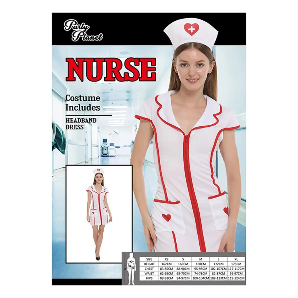 Nurse Costume Including Headband, Dress PP25339