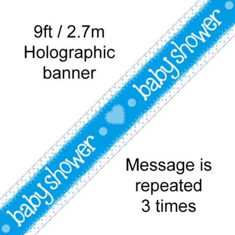 OaktreeUK Banner Baby Shower Blue 2.7m 109470