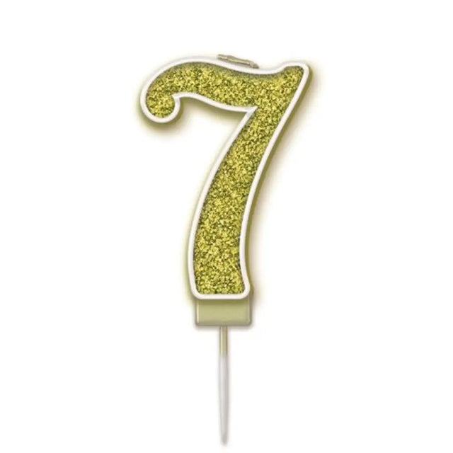 OaktreeUK Birthday Candles Number 5 Sparkling Fizz Gold OT656178