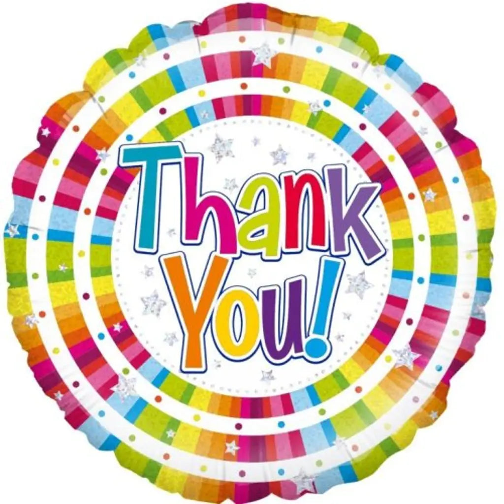OaktreeUK Foil Balloon Bright Thank You 18in 210813