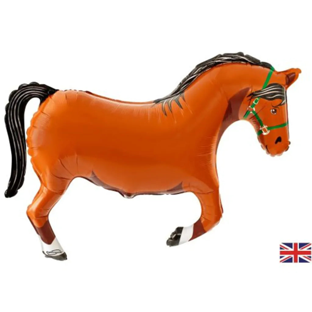 OaktreeUK Foil Balloon Brown Horse 35in OT614215