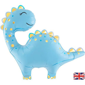 OaktreeUK Foil Balloon Cute Dino Blue 34in OT614314