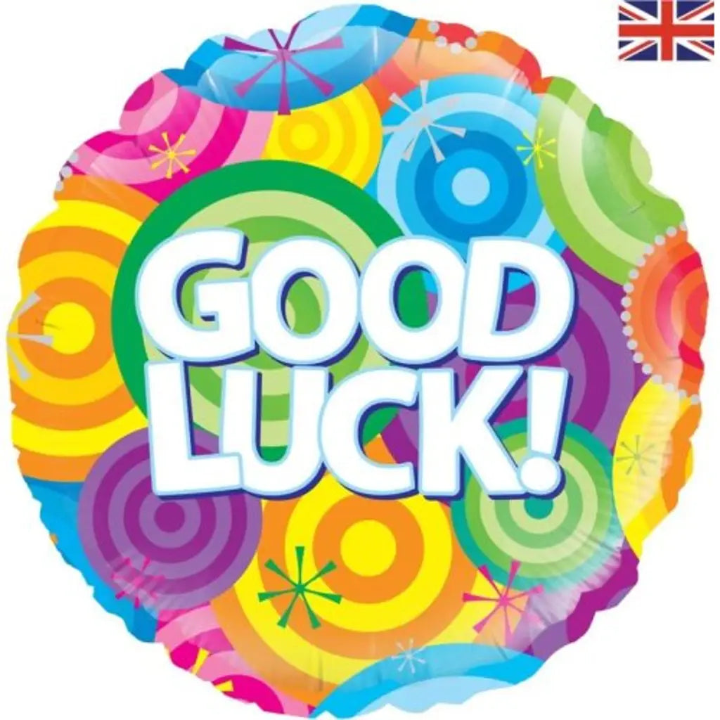 OaktreeUK Foil Balloon Goodluck Circles 18in 210812