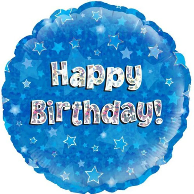 OaktreeUK Foil Balloon Happy Birthday Blue 18in 210490