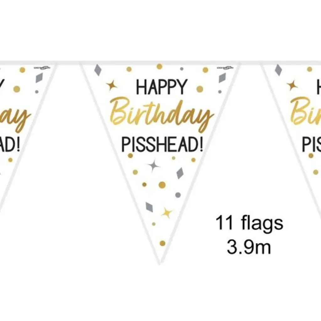 OaktreeUK Party Flag Bunting Happy Birthday Pisshead OT632561