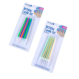 Office Central Birthday Candles in Holders Assorted Colour Set 11cm 12Pk 279616